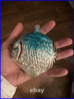 Christopher Radko 1992 Tropical Fish Christmas Ornament 90-070-2 Vintage Signed