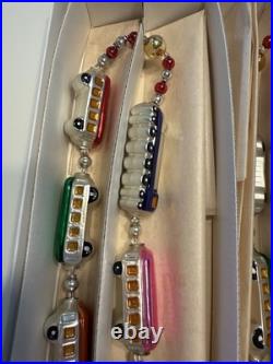 Christopher Radko 1993 CHRISTMAS EXPRESS Train Glass Garland 93-394-0 New W Tag
