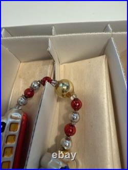 Christopher Radko 1993 CHRISTMAS EXPRESS Train Glass Garland 93-394-0 New W Tag