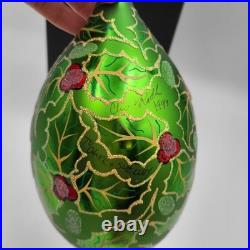 Christopher Radko 1996 Regency Santa Blown Glass Christmas Ornament Signed