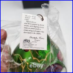 Christopher Radko 1996 Regency Santa Blown Glass Christmas Ornament Signed