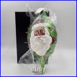 Christopher Radko 1996 Regency Santa Blown Glass Christmas Ornament Signed