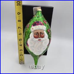 Christopher Radko 1996 Regency Santa Blown Glass Christmas Ornament Signed