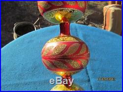 Christopher Radko 1997 3 Tier Ball Corinthian Blown Glass Ornament 13 1/2 Italy