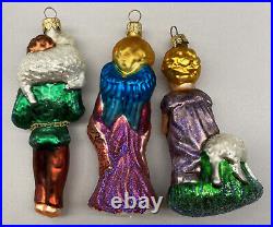 Christopher Radko 1997 SHEPHERD'S PRAYER GLORIA Set 3 Christmas Ornaments LE MIB