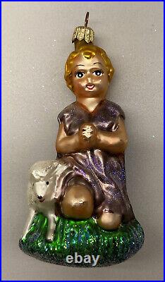 Christopher Radko 1997 SHEPHERD'S PRAYER GLORIA Set 3 Christmas Ornaments LE MIB