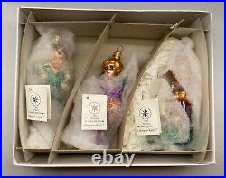 Christopher Radko 1997 SHEPHERD'S PRAYER GLORIA Set 3 Christmas Ornaments LE MIB