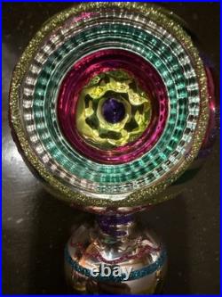 Christopher Radko 1998 Razzmataz Glass Ornament Teal, Vintage, 98-238-0