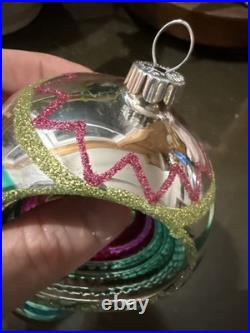 Christopher Radko 1998 Razzmataz Glass Ornament Teal, Vintage, 98-238-0