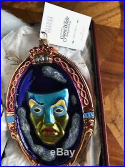 Christopher Radko 1998 Snow White Evil Queen, Hag & LE Mirror Ornament Box Set