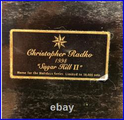 Christopher Radko 1998 Sugar Hill II Set (3) Snowy Houses Ltd Ed 4529/10,000