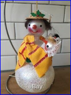 Christopher Radko 2000 Ornament Snowman SNOW MUM 00-1374-0 twins boy & girl