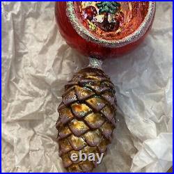 Christopher Radko 2000 Pinetops 00-499-0 RED Mushroom Tree Glass Ornament