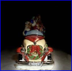 Christopher Radko 2002 Santa Rolls Rolls In Centerpiece Jar EXTREMELY RARE