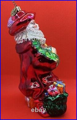 Christopher Radko 2003 Santa Through the Centuries Troubadour Santa Ornament