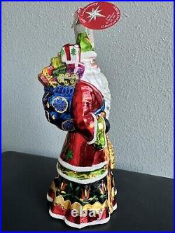 Christopher Radko 2005 Dutch Treat Santa Claus Glass Ornament Special Event Box