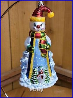 Christopher Radko 2005 SNOWFALL FELLOWS Glass Christmas Ornament Retired 6