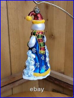Christopher Radko 2005 SNOWFALL FELLOWS Glass Christmas Ornament Retired 6