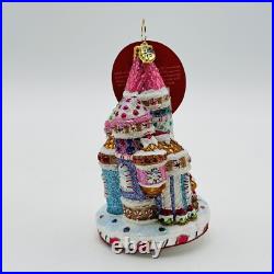 Christopher Radko 2024 Candy Castle Glass Christmas Ornament