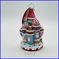 Christopher Radko 2024 Candy Castle Glass Christmas Ornament