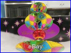 Christopher Radko 20th Anniversary Ornament 11 Holiday Harlequin Finial NWT Ret