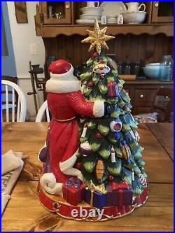 Christopher Radko 30th Anniversary Cookie Jar Santa Christmas Tree RARE HTF 16