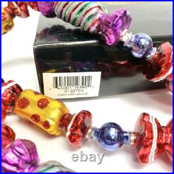 Christopher Radko 38in Garland CANDY DISH (minor flaw) HARD TO FIND