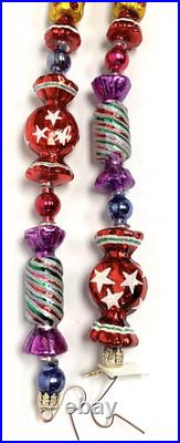 Christopher Radko 38in Garland CANDY DISH (minor flaw) HARD TO FIND