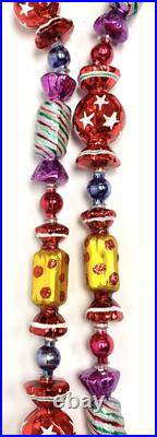 Christopher Radko 38in Garland CANDY DISH (minor flaw) HARD TO FIND