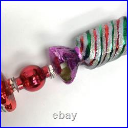 Christopher Radko 38in Garland CANDY DISH (minor flaw) HARD TO FIND