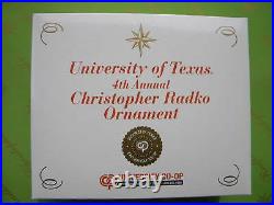 Christopher Radko 4th Annual University Of Texas Glass Ornament