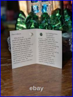 Christopher Radko #724/10,000 Polish Blown Glass Tall House Ornament 12