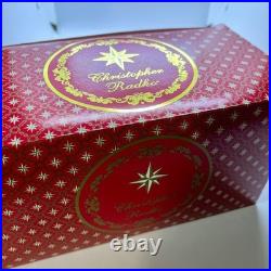 Christopher Radko 8 ICE DECO Ornament PAIR Rare Blue & Gold 98-393-0