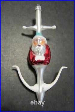 Christopher Radko ANCHOR SANTA Christmas Ornament, RARE, 1993, Missing Wire