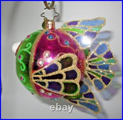 Christopher Radko ANDIE FANCY FISH Bejeweled Christmas Ornament SUPER RARE 2013
