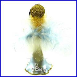 Christopher Radko ANGELIC GLOW Blown Glass Ornament Italian Italy Angel