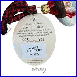 Christopher Radko A Gift of Nature Santa Ornament Limited Edition 993/1224 Handc