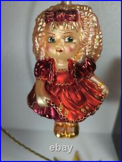 Christopher Radko Adora Belle Marie Osmond Christmas Doll Ornament