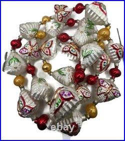 Christopher Radko Alpine Wings Butterfly Flower Christmas Tree Garland 93-086-0
