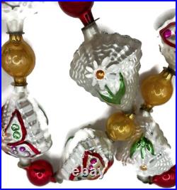 Christopher Radko Alpine Wings Butterfly Flower Christmas Tree Garland 93-086-0