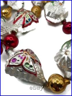 Christopher Radko Alpine Wings Butterfly Flower Christmas Tree Garland 93-086-0