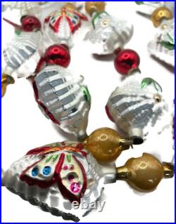 Christopher Radko Alpine Wings Butterfly Flower Christmas Tree Garland 93-086-0