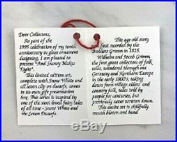 Christopher Radko And Snowy Makes Eight Glass Christmas Ornaments 1995 Mint EUC