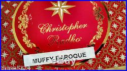Christopher Radko BAROQUE MUFFY Ornament 1018316 NWT RADKO BOX