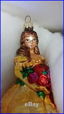 Christopher Radko BELLE Ornament NEW IN BOX Beauty And The Beast RARE DISNEY