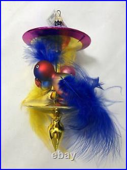 Christopher Radko BIRDS OF PARADISE Ornament with Tag VERY RARE, Made in Germany