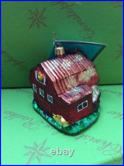 Christopher Radko Barn Glass Ornament