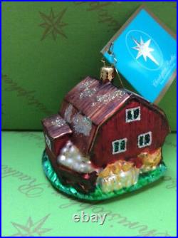 Christopher Radko Barn Glass Ornament