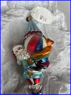 Christopher Radko Beach Bound Santa Claus Christmas Ornament 1014272 New P