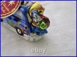 Christopher Radko Beatles Yellow Submarine Taxi 1019090 NWT Beautiful Ornament